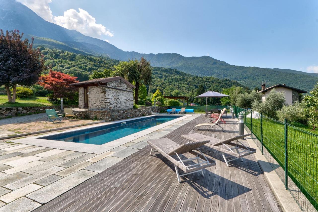 Chalet Con Piscina E Vista Panoramica Colico Dış mekan fotoğraf